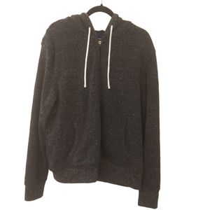 The Dad Hoodie Gray Zip Diaper Bag Hoodie. L